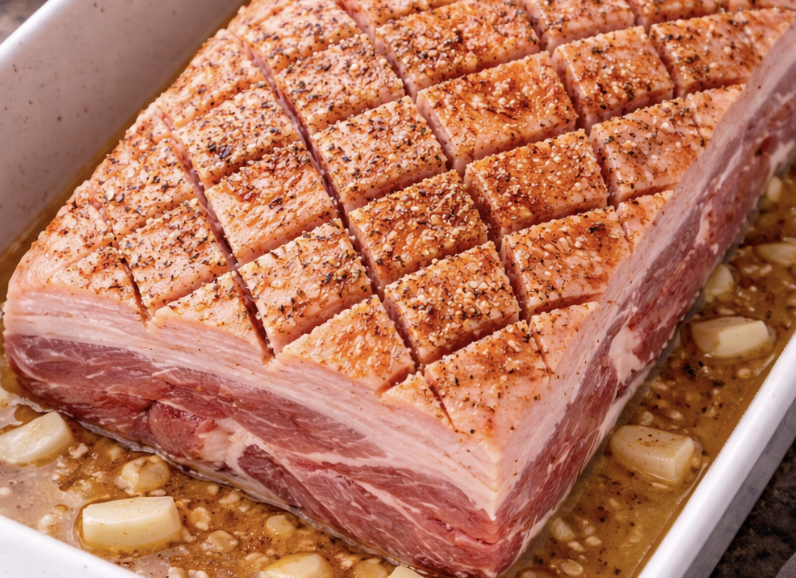 Schweinebauch-Häppchen mit Ahornglasur_1