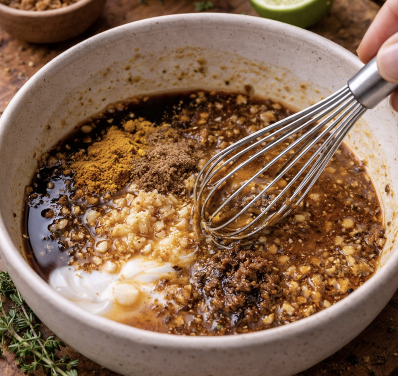 Hähnchen-Satay mit Erdnusssauce_1