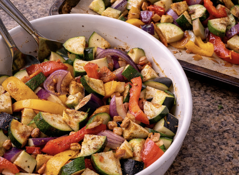 Hummus mit geröstetem Gemüse_1