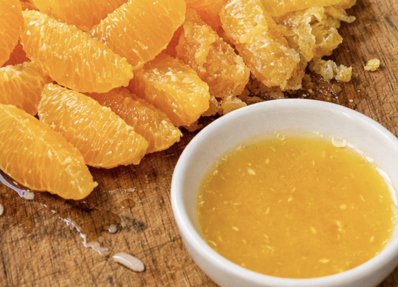 Wildentenbrust auf Feldsalat mit Orangenfilets_1