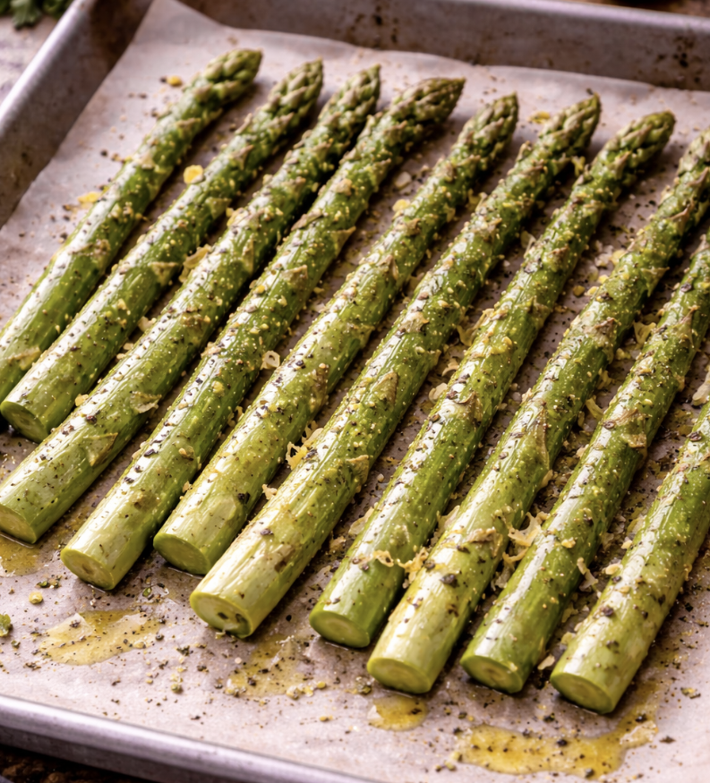 Gebratenes Lachsfilet mit Zitronen-Dill-Sauce & Ofenspargel_1
