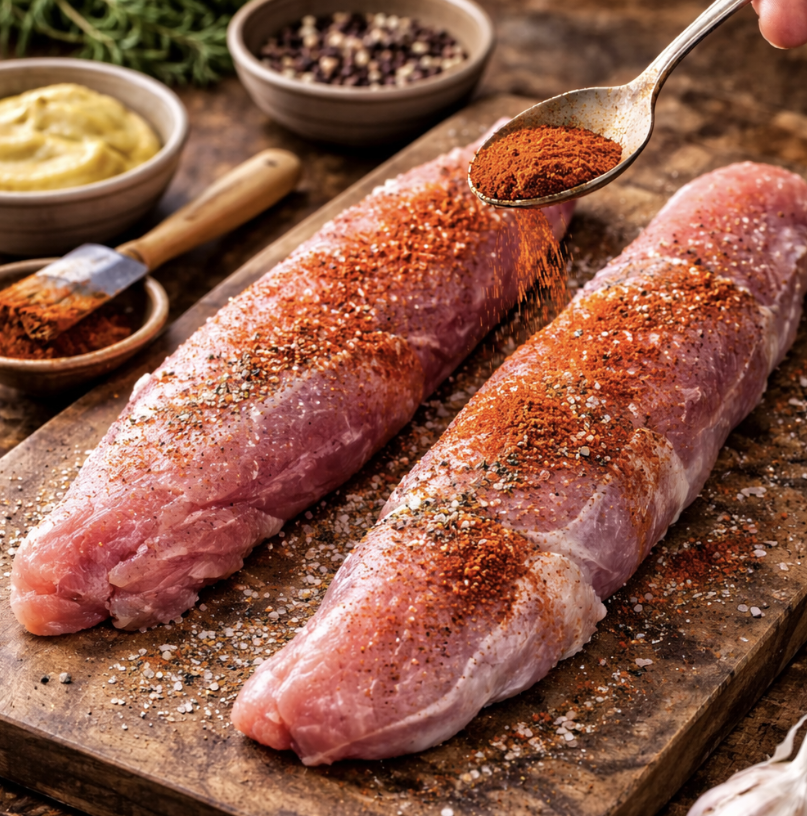 Schweinefilet im Speckmantel mit Rahmsoße_1