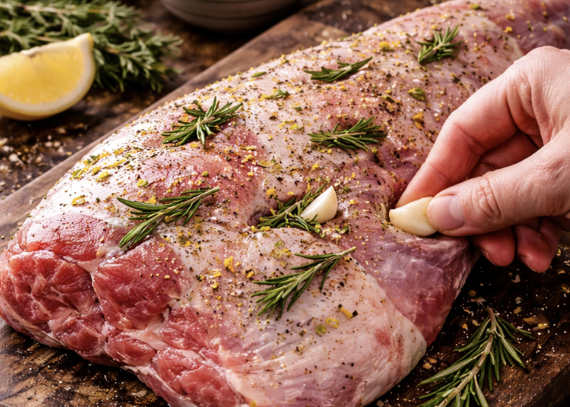 Geschmorte Lammkeule mit Rosmarin & Knoblauch_1