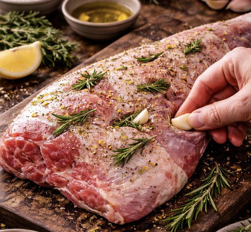 Geschmorte Lammkeule mit Rosmarin & Knoblauch_1