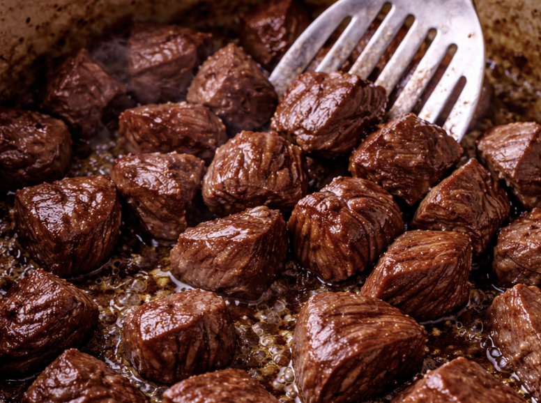 Hirschragout mit Pilzen & Rotkohl_1