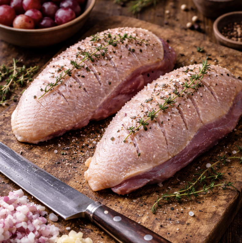 Fasanenbrust mit Trauben & Thymian_1