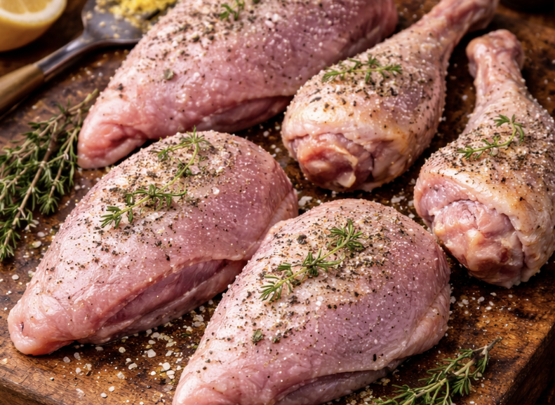 Perlhuhn mit Zitronen-Thymian-Sauce_1