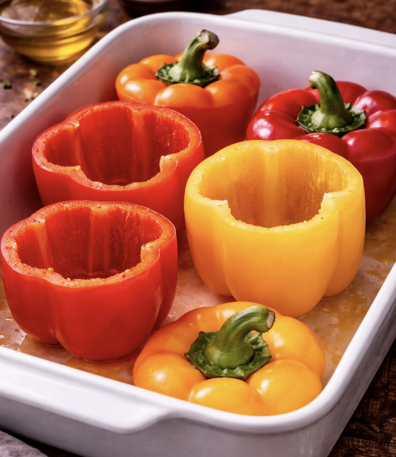 Gefüllte Paprika mit Couscous & Feta_1