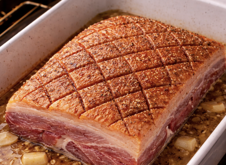 Schweinebauch-Häppchen mit Ahornglasur_2