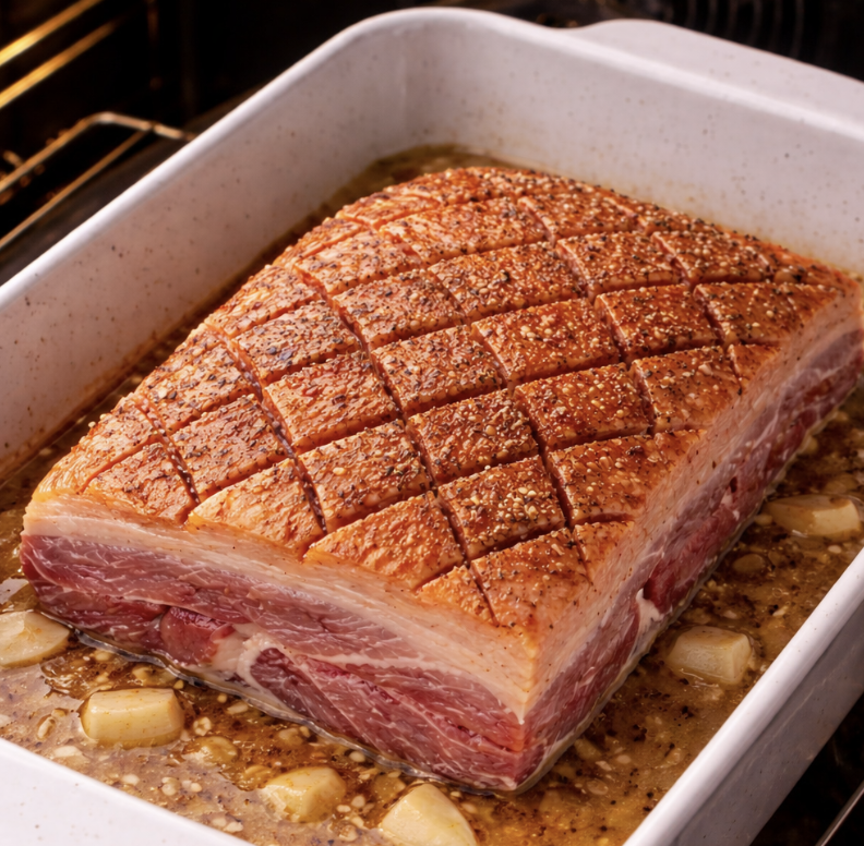 Schweinebauch-Häppchen mit Ahornglasur_2