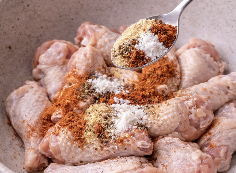 Knusprige Hähnchenflügel mit Kräuterdip_2