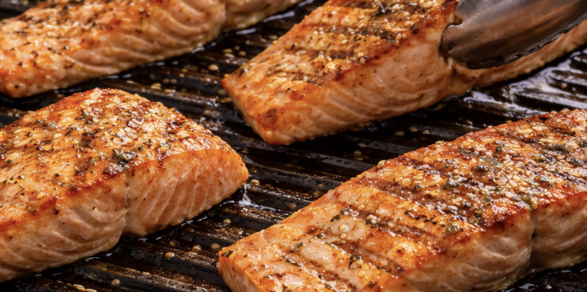 Asiatischer Glasnudelsalat mit gegrilltem Lachs_2