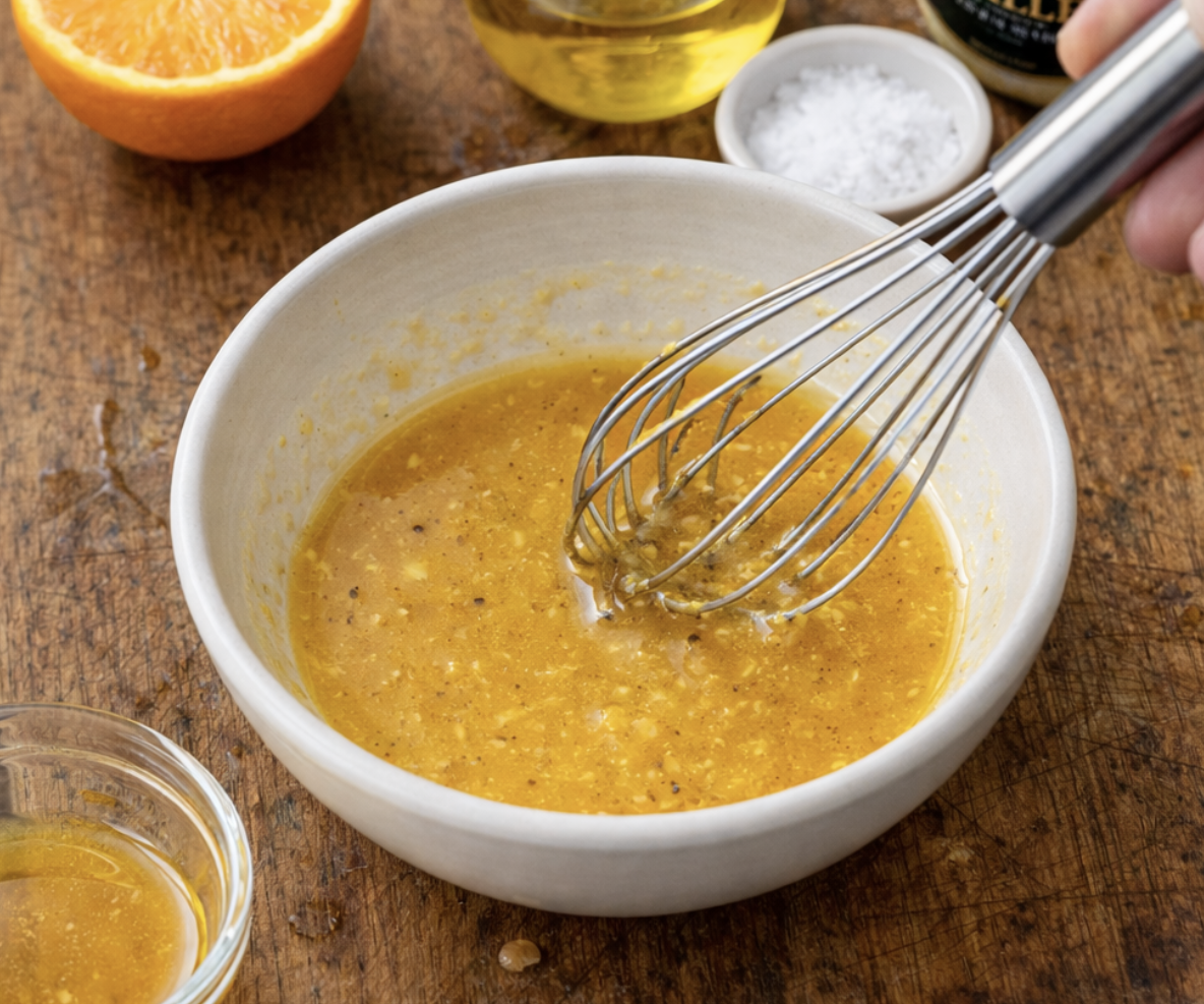 Wildentenbrust auf Feldsalat mit Orangenfilets_2