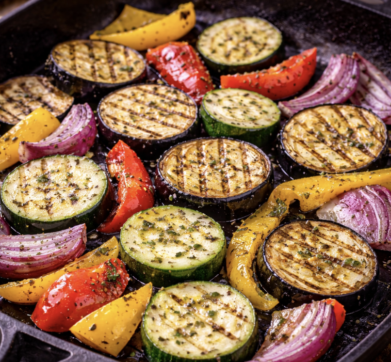 Halloumi-Salat mit gegrilltem Gemüse_2