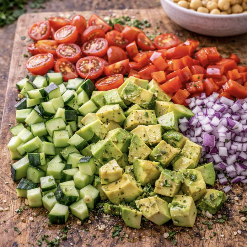 Quinoa-Salat mit Avocado & Kichererbsen_2