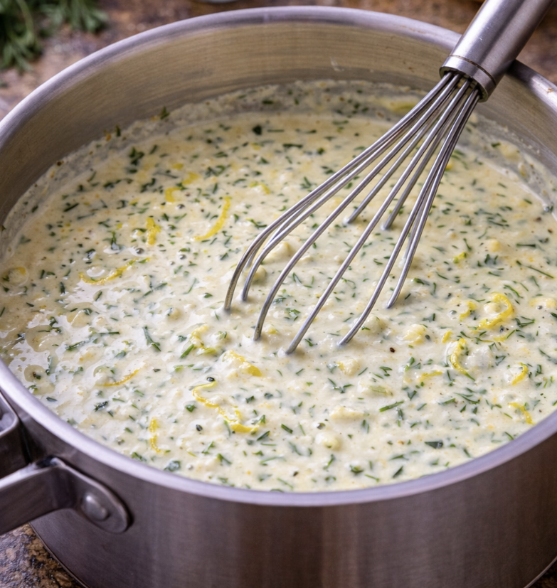 Gebratenes Lachsfilet mit Zitronen-Dill-Sauce & Ofenspargel_2