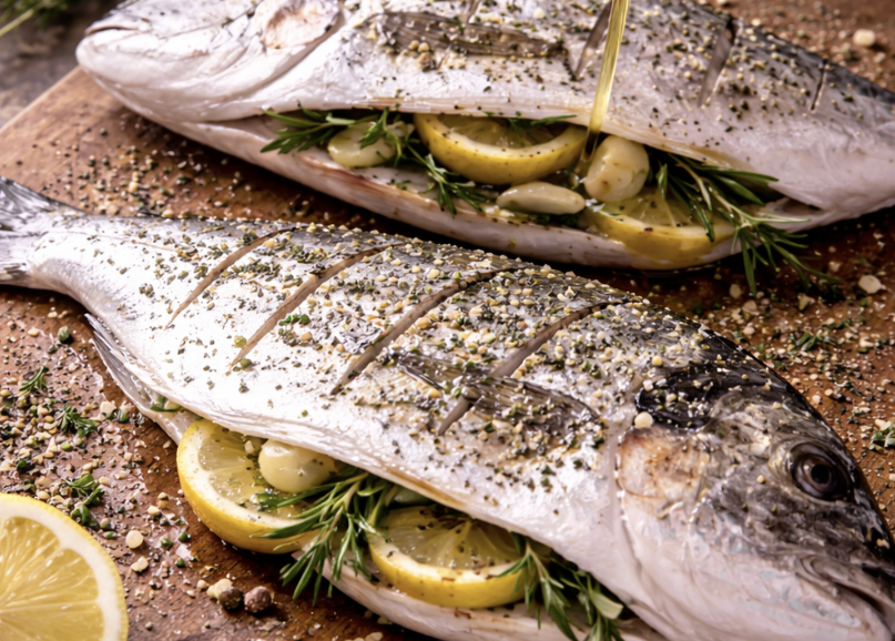 Dorade vom Grill mit Rosmarinkartoffeln_2