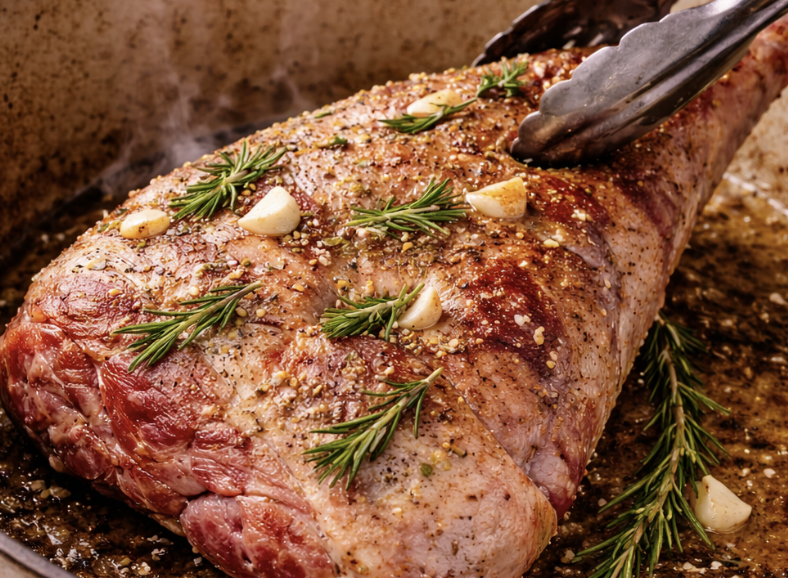 Geschmorte Lammkeule mit Rosmarin & Knoblauch_2