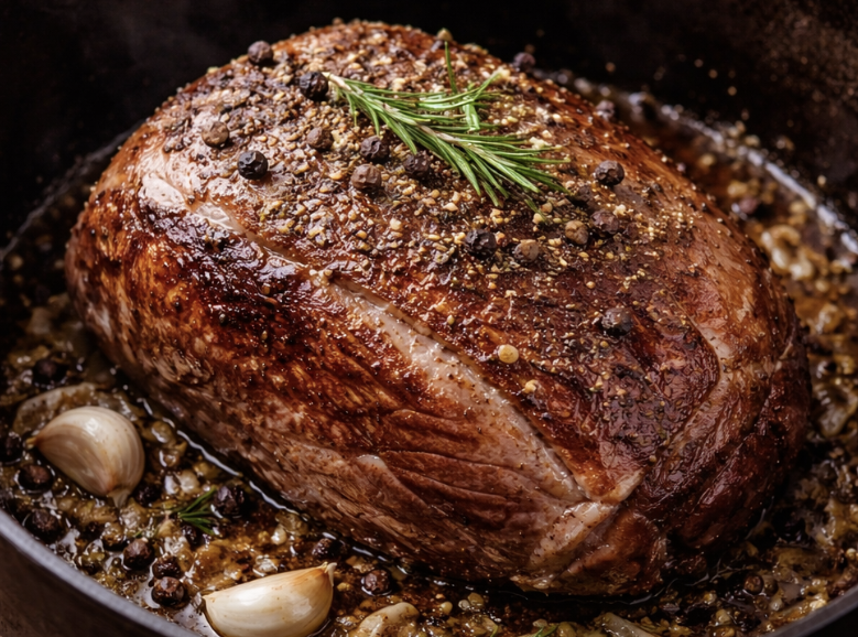 Wildschweinbraten mit Wacholder & Apfelrotkohl_2