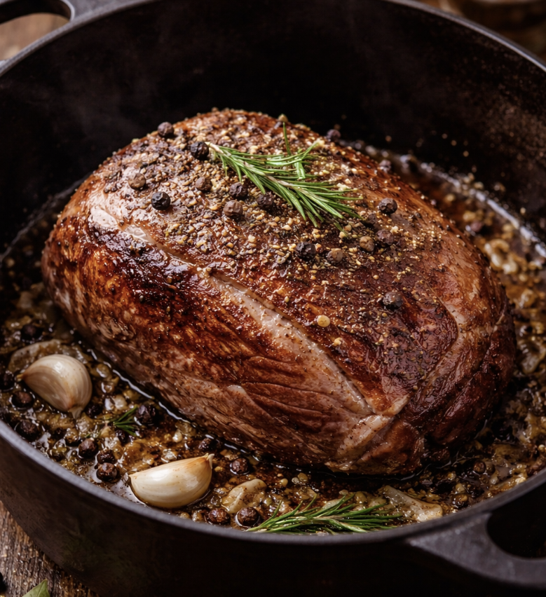 Wildschweinbraten mit Wacholder & Apfelrotkohl_2