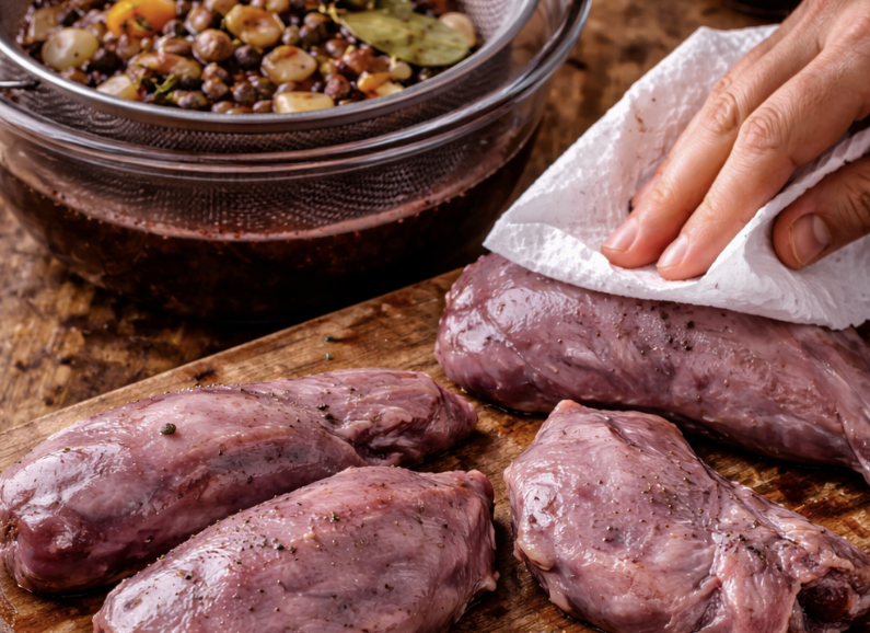 Coq au Vin (Hähnchen in Rotwein geschmort)_2