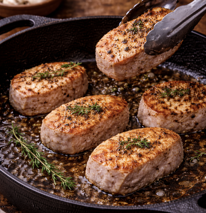 Putenmedaillons mit Champignonrahm_2