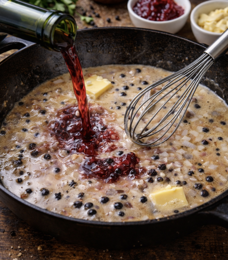 Elchfleischbällchen mit Wacholdersauce_3