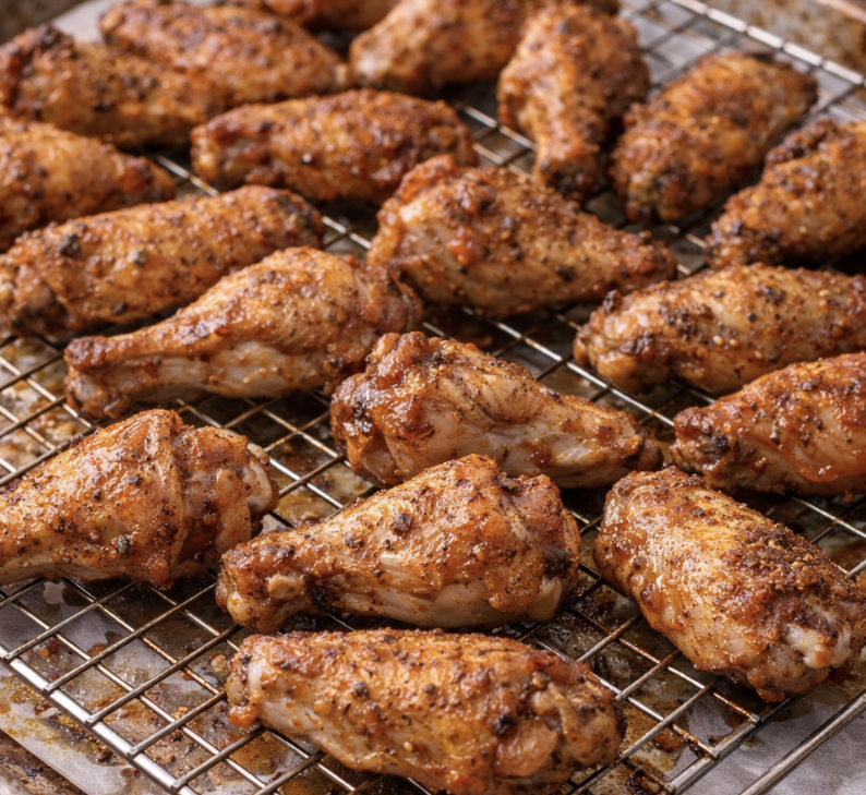 Knusprige Hähnchenflügel mit Kräuterdip_3