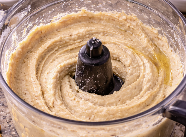 Hummus mit geröstetem Gemüse_3