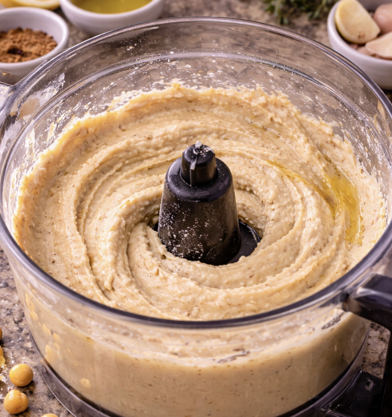 Hummus mit geröstetem Gemüse_3