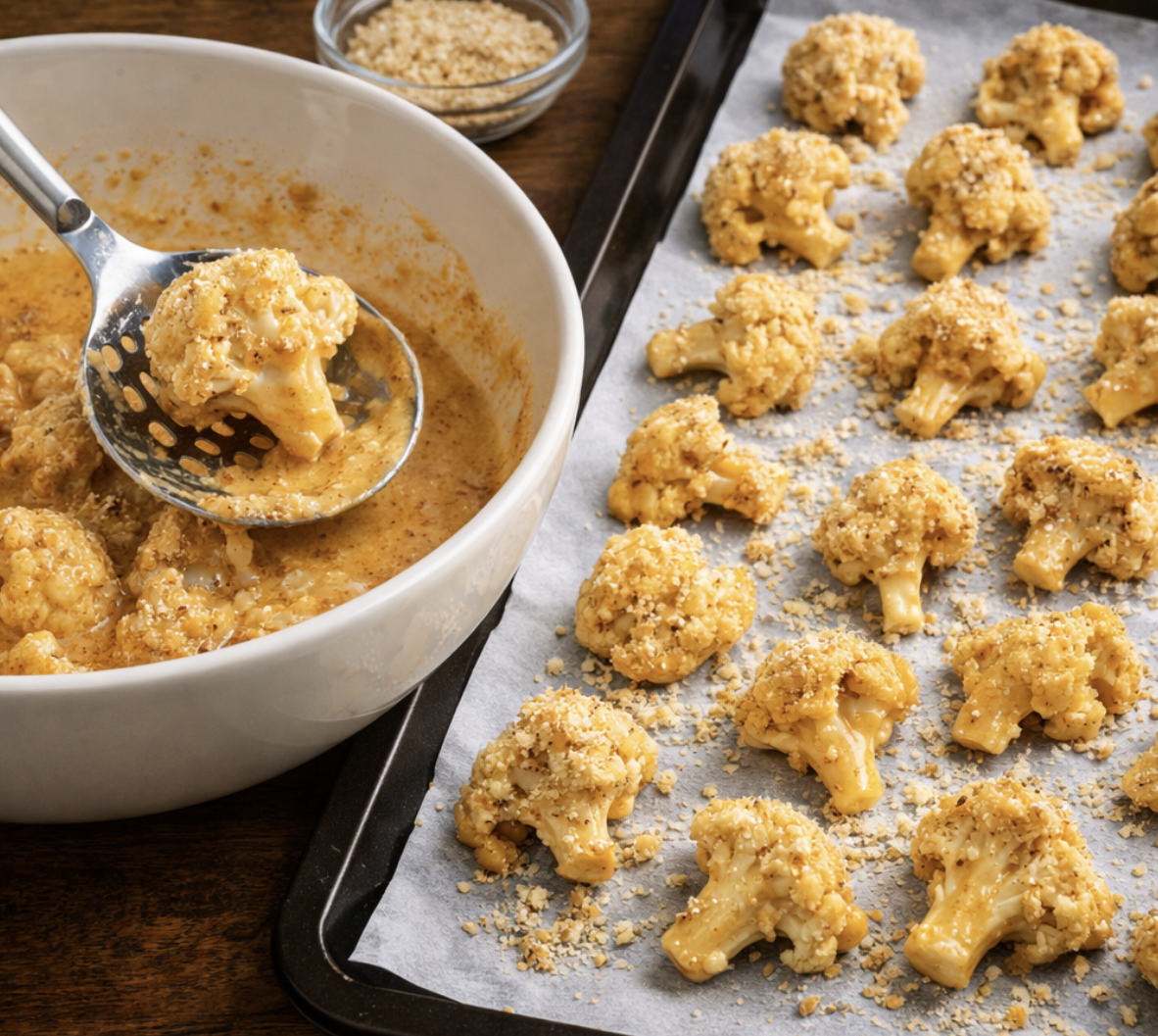 Knusprige Blumenkohl-Häppchen mit Tahini_3