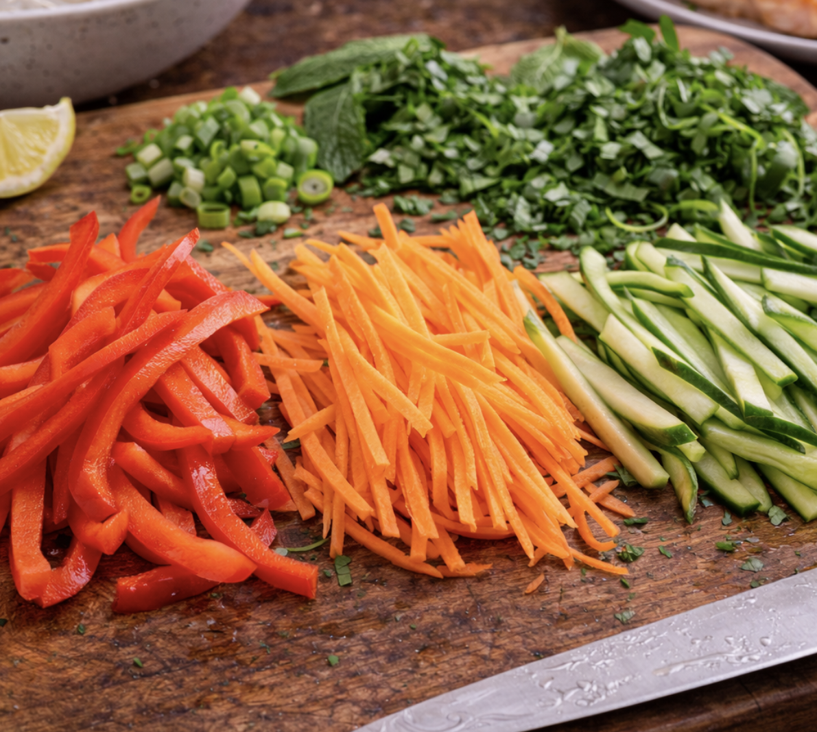 Asiatischer Glasnudelsalat mit gegrilltem Lachs_3