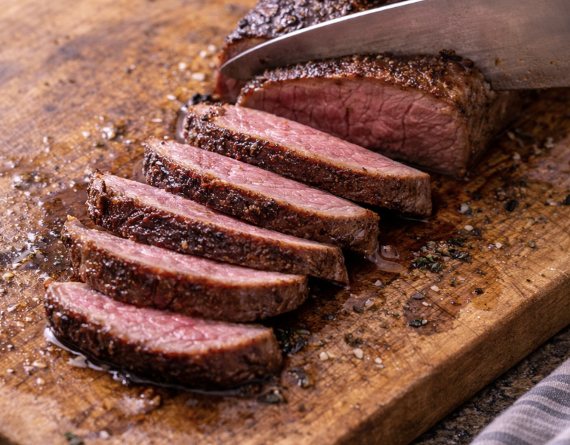 Rehstreifen-Salat mit Preiselbeeren_3