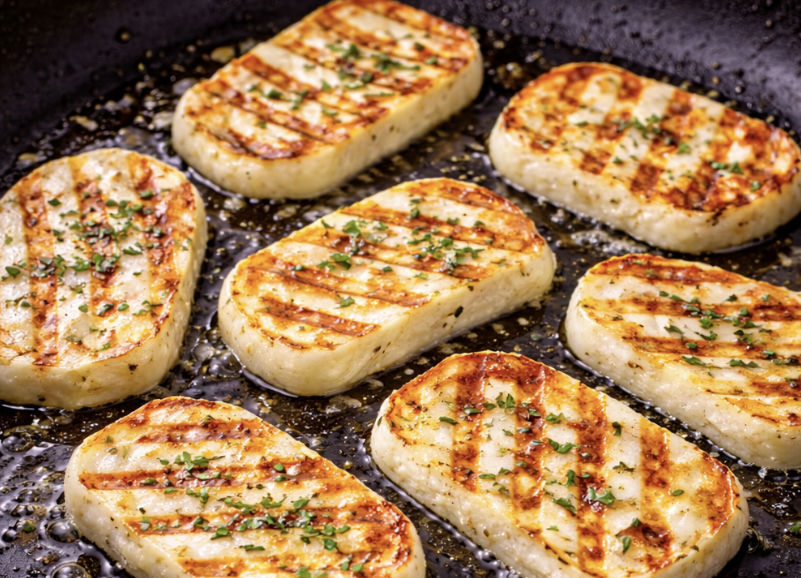 Halloumi-Salat mit gegrilltem Gemüse_3