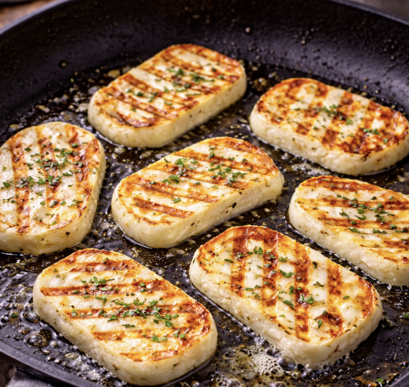 Halloumi-Salat mit gegrilltem Gemüse_3