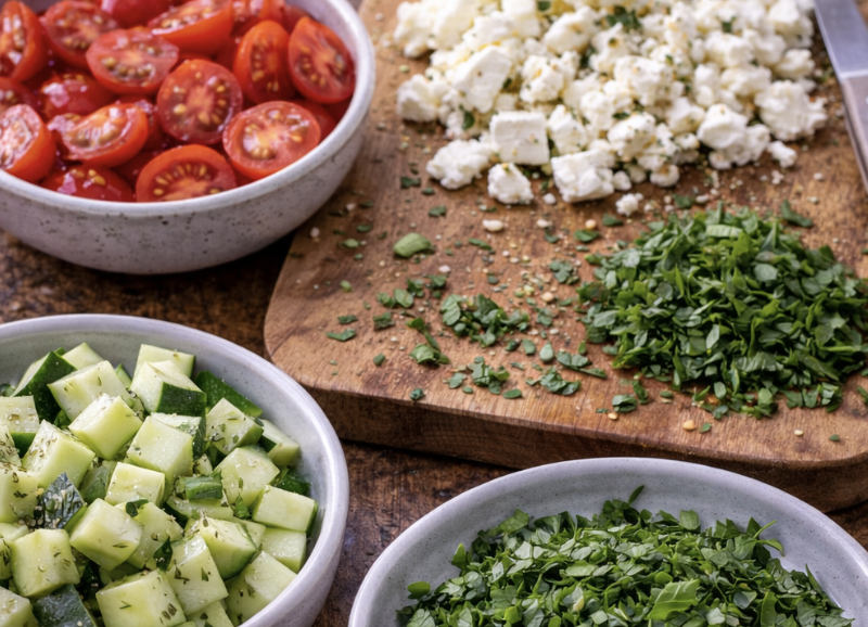 Couscous-Salat mit Ofengemüse & Feta_3