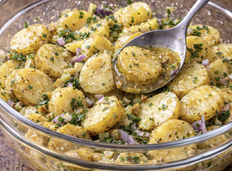 Kartoffelsalat mit Kräutern & Senfdressing_3