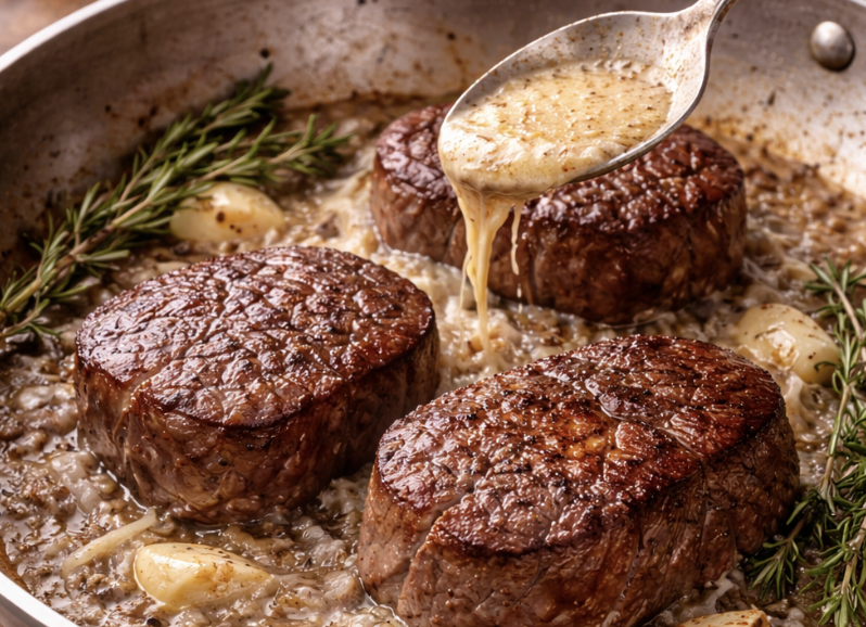 Rinderfilet mit Rotweinjus & Kartoffelgratin_3