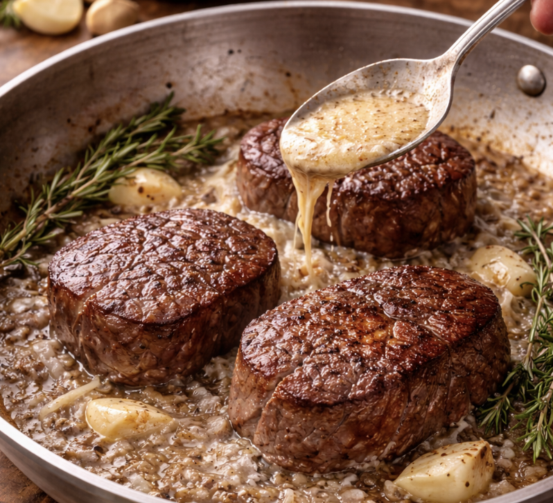 Rinderfilet mit Rotweinjus & Kartoffelgratin_3
