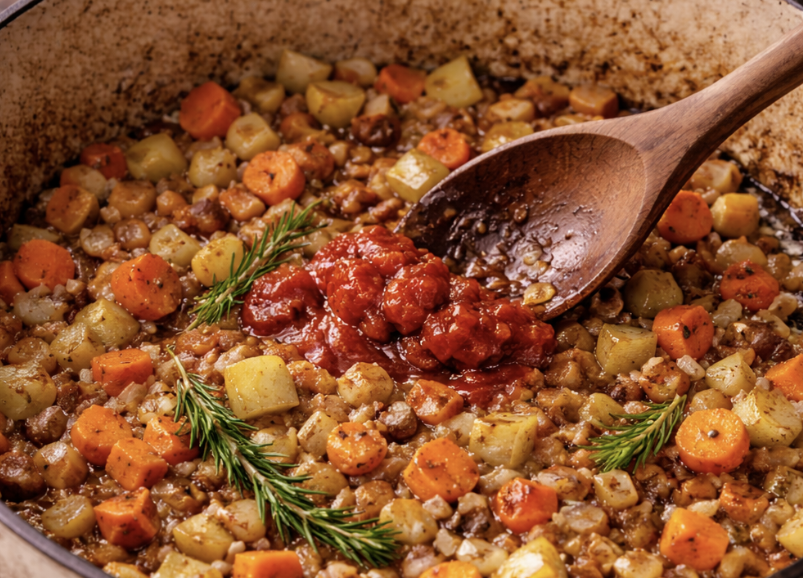 Geschmorte Lammkeule mit Rosmarin & Knoblauch_3