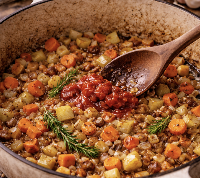 Geschmorte Lammkeule mit Rosmarin & Knoblauch_3