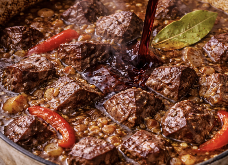 Rindergulasch mit Paprika & Spätzle_3