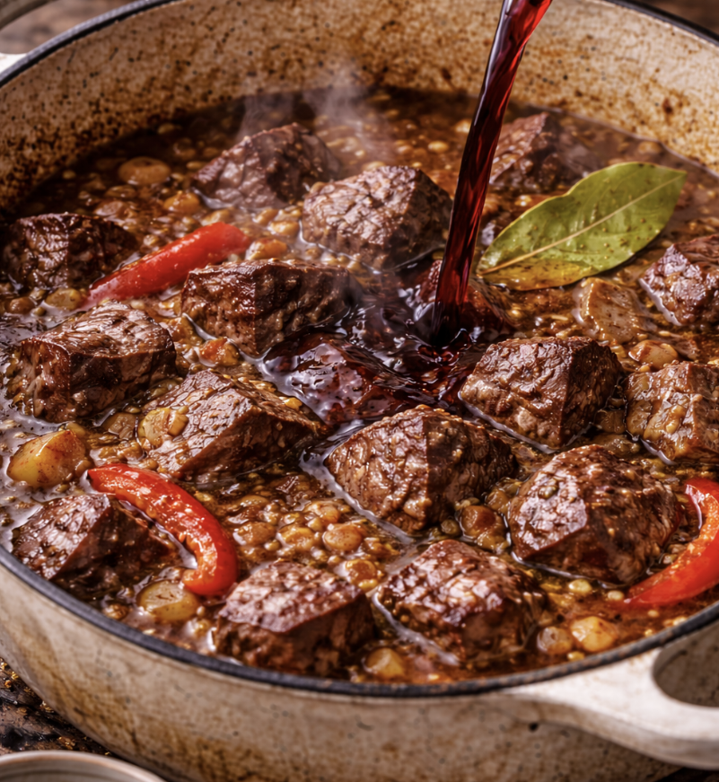 Rindergulasch mit Paprika & Spätzle_3