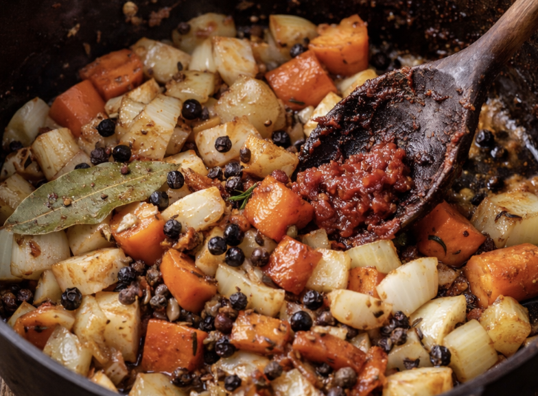 Wildschweinbraten mit Wacholder & Apfelrotkohl_3