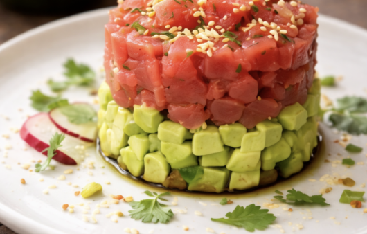 Thunfisch-Tatar mit Avocado & Sesam_4
