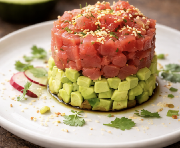 Thunfisch-Tatar mit Avocado & Sesam_4