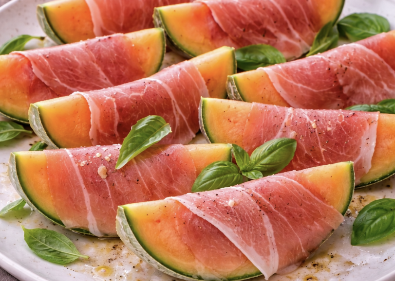 In Prosciutto gewickelte Melone_4