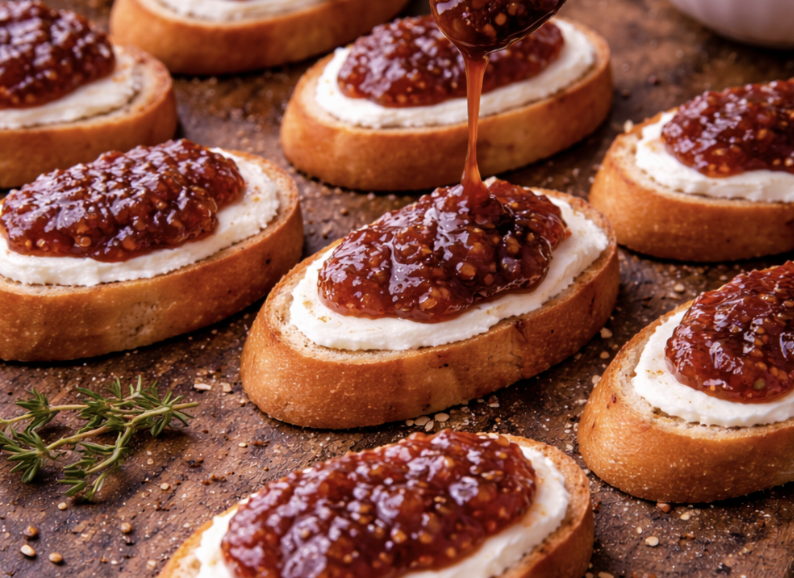 Hirsch-Crostini mit Feigenmarmelade_4