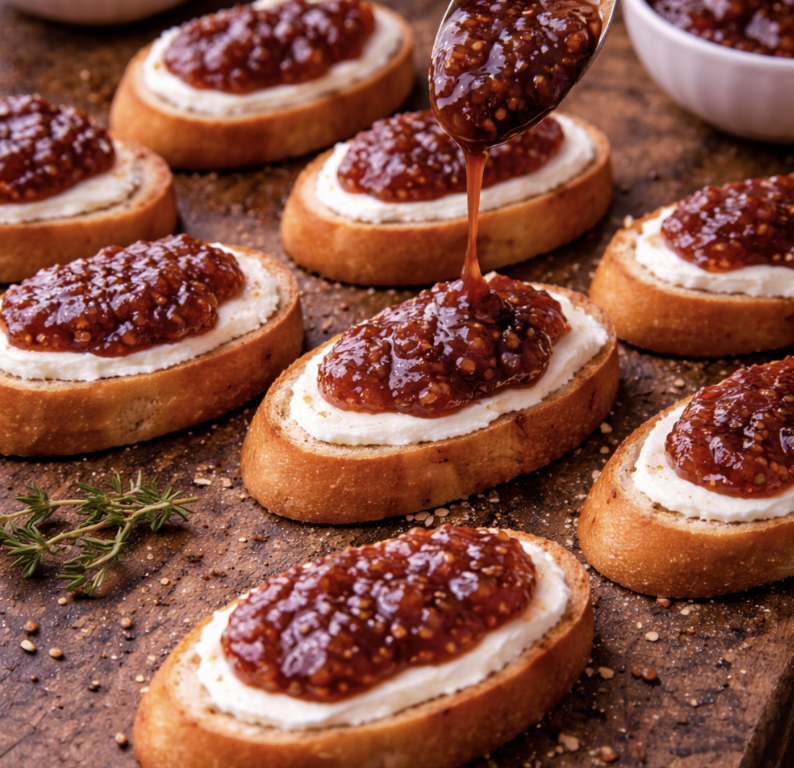 Hirsch-Crostini mit Feigenmarmelade_4