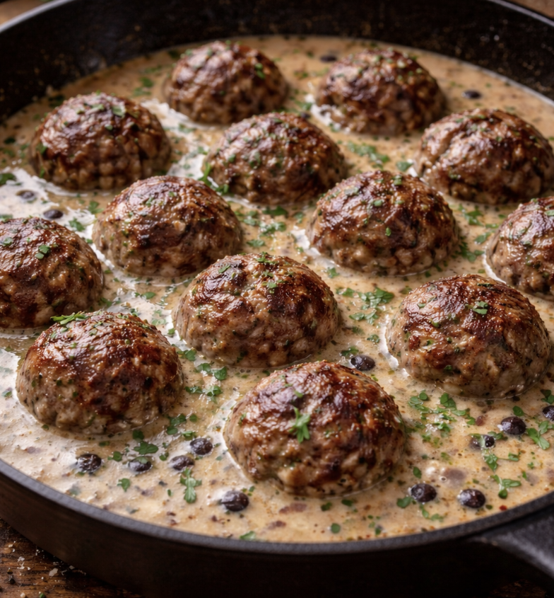 Elchfleischbällchen mit Wacholdersauce_4